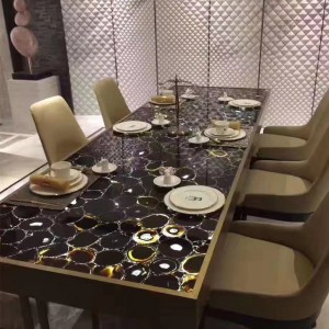 Yarı Değerli Uzun Masa