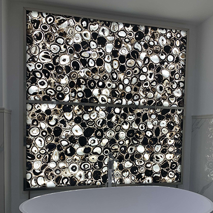 Black Agate Bathroom background wall