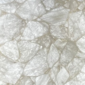 White backlit crystal quartz